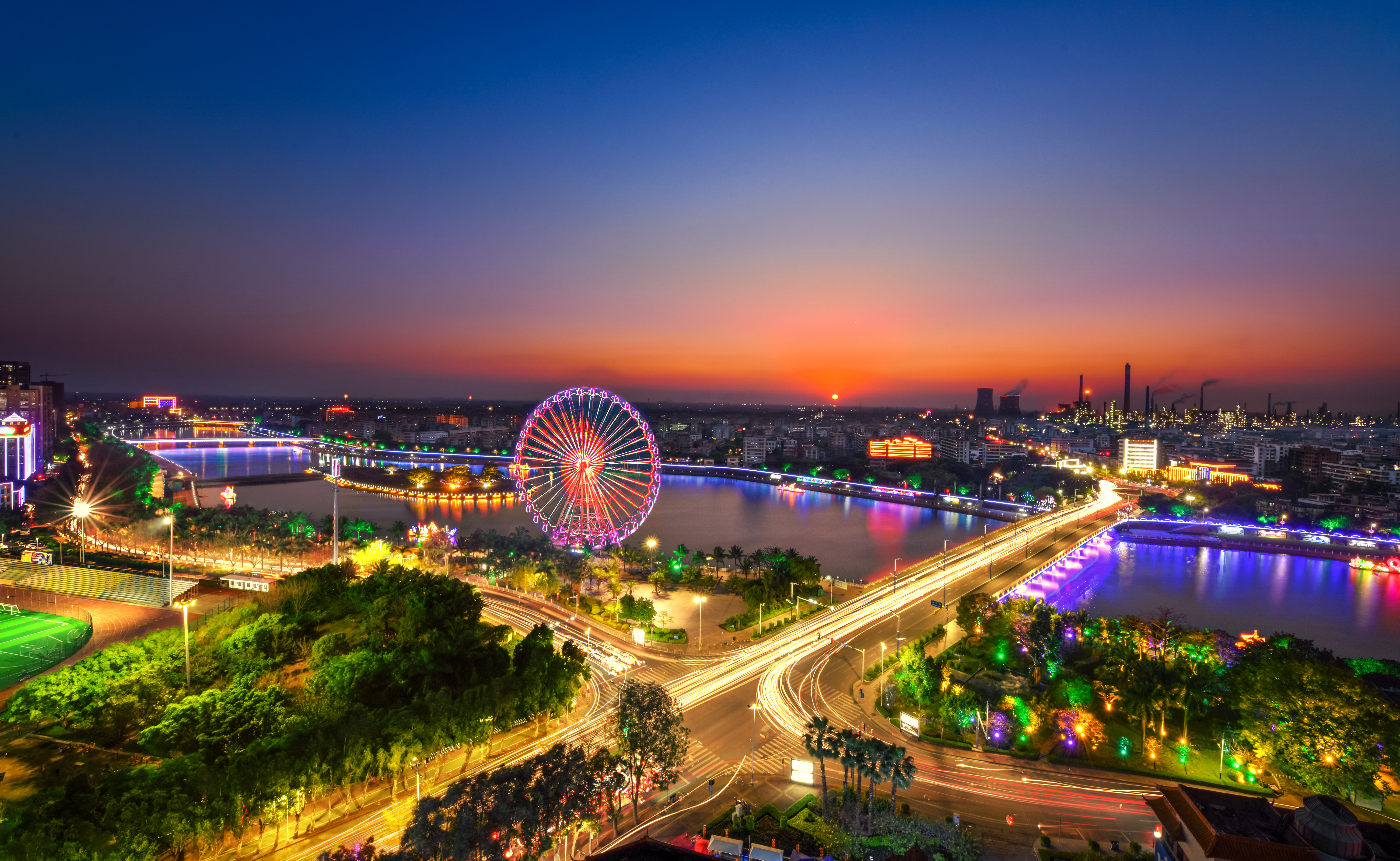 2018年,bte365正规网站_365bet网站_必发365手机app小东江夜景（市城管执法局供图）.jpg